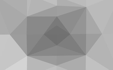 Light Silver, Gray vector low poly cover. A vague abstract illustration with gradient. Textured pattern for background.