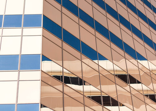 Reflection of Windows in Glass