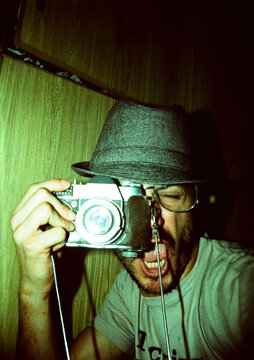 Hipster Taking a Photo