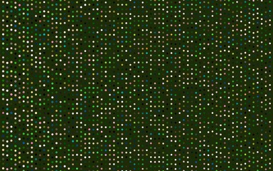 Dark Multicolor, Rainbow vector pattern with spheres. Beautiful colored illustration with blurred circles in nature style. Design for posters, banners.