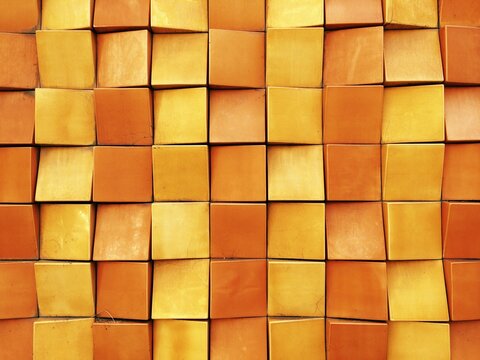 Orange tiles pattern