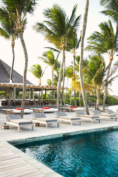 Swimming pool at luxury hotel