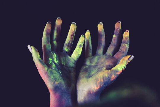 Colored hands
