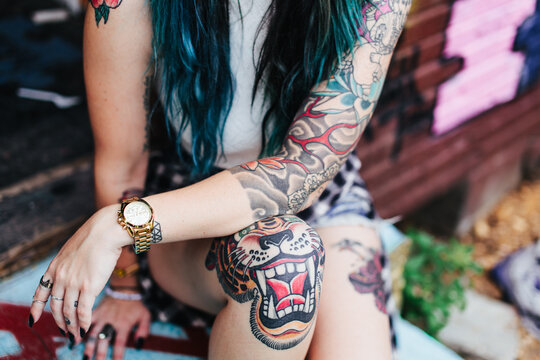 Womans tattoos