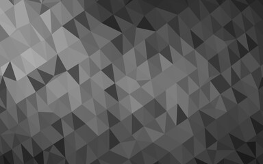 Light Silver, Gray vector abstract mosaic backdrop. Modern geometrical abstract illustration with gradient. Template for a cell phone background.
