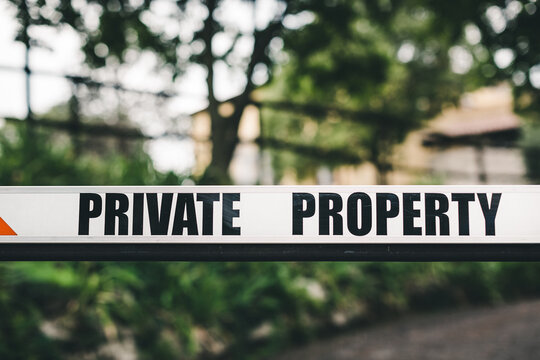 Private property sign