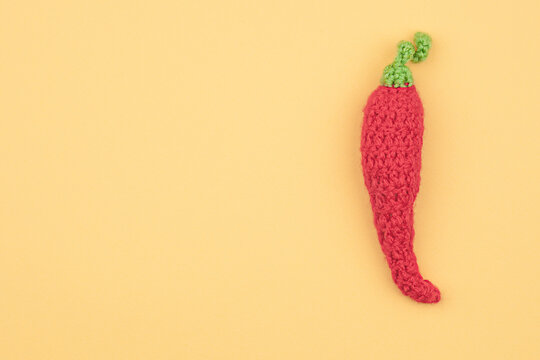 Amigurumi red hot pepper