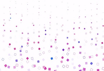 Light Pink, Blue vector cover with polygonal style.