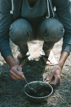 Making coffee in the wild