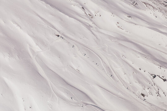 Aerial view at Ski Pistes