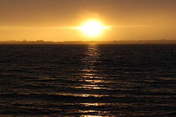 sunset at sea