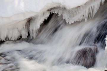 waterfall in winter