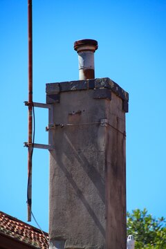 Chimney Stack On A Suburban Roof In Sydney Australia