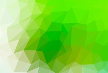 Light Green vector abstract mosaic pattern.