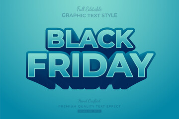 Black Friday Cartoon Editable Text Style Effect Premium