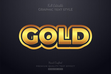 Gold Elegant Editable Text Style Effect Premium