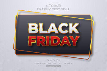 Black Friday Editable Text Style Effect Premium