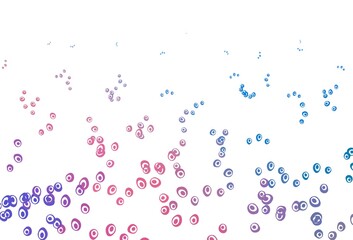 Light Blue, Red vector cover with spots.