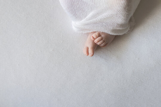 A Newborn Baby's Peeling Toes