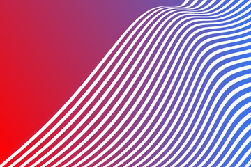 Vector Minimal abstract wavy line colorful gradient dark background. Colorful wavy lines pattern. Opart stripes. Modern waves, geometric line stripes. Usable for background card, banner, cover, etc
