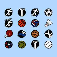 vector illustration of athletic sports and other sports