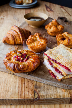 Pasteries and Coffee Breakfast