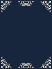 vintage frame design for card vector illustration