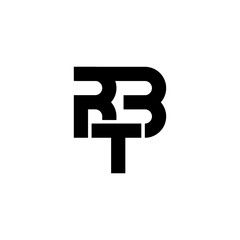 RBT initial modern logo design vector icon template, RBT creative initials letter logo concept.	