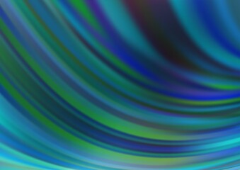 Fototapeta premium Light BLUE vector pattern with curved circles. A sample with blurred bubble shapes. A new texture for your ad, booklets, leaflets.