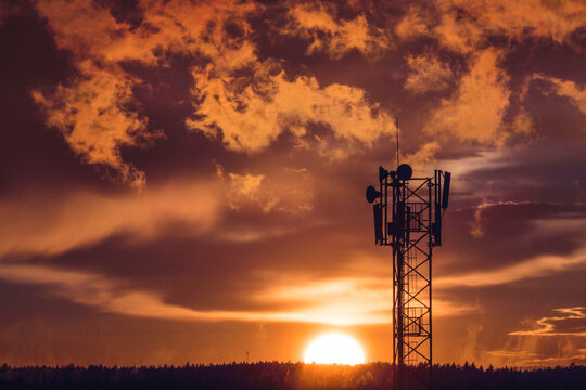 Wireless communication mobile cell network tower