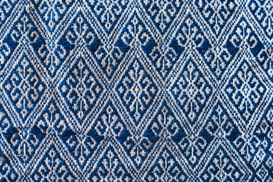 Traditional indigo fabric