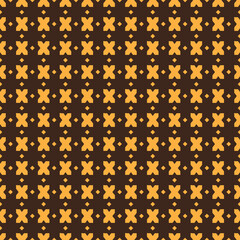 vintage seamless pattern, brown color minimal elegant repeat design for fabric textile and wrapping paper background template decorative cover wallpaper vector