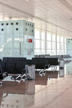 Empty waiting room at airport