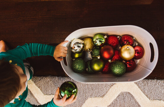 collecting the ornaments