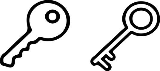 key icon isolated on white background