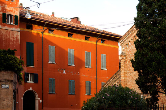 The architecture of Bologna, Italy