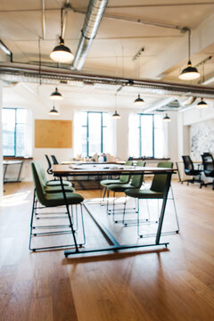 Bright Minimalist Office Defocused