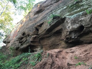 a cave in the mountains of island