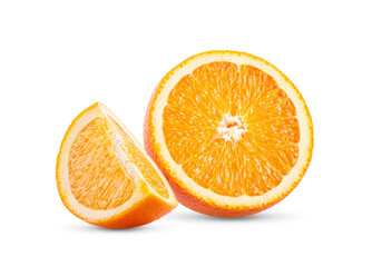 orange on white background