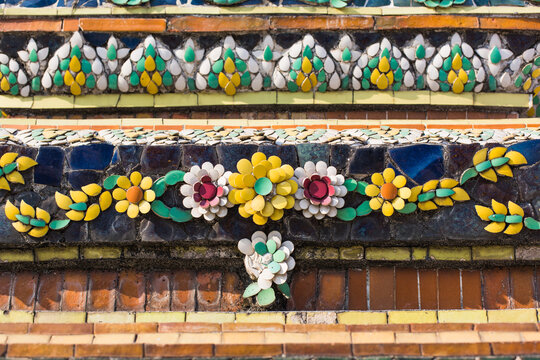 Decoration in Wat Pho, Bangkok, Thailand