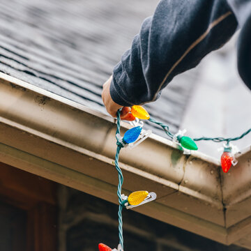 Hanging the Christmas Lights
