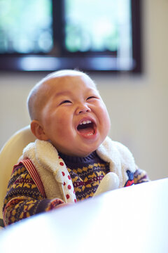 happy little boy indoor
