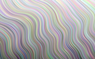 Light Silver, Gray vector background with bent ribbons. A sample with blurred bubble shapes. The elegant pattern for brand book.