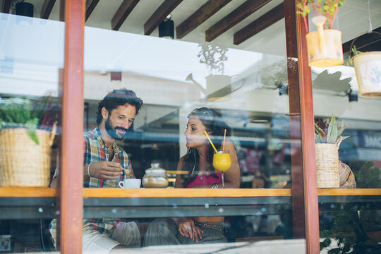 Man and Woman in a Cafe