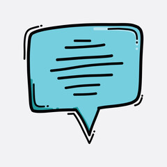 bubble color vector icon. Drawing sketch illustration hand drawn line eps10