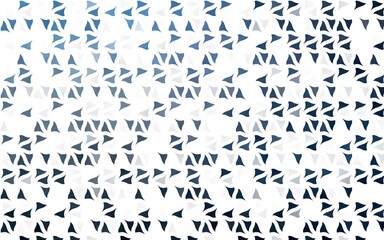Light BLUE vector template with crystals, triangles. Beautiful illustration with triangles in nature style. Pattern for commercials.