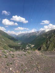 landscape in the caucasus mountains