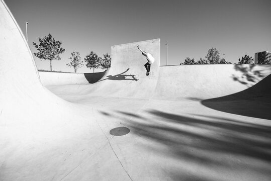 Skater in pool