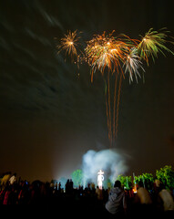 Fototapeta na wymiar Indian festival firework show