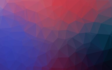 Dark Blue, Red vector blurry triangle template. Shining illustration, which consist of triangles. Completely new template for your business design.